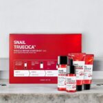 Some By Mi Snail Truecica Miracle Repair Starter Kit – Complete Repair Care Set Cleansing gel 30 ml + Toner 30 ml + Serum 10 ml + Cream 20 g